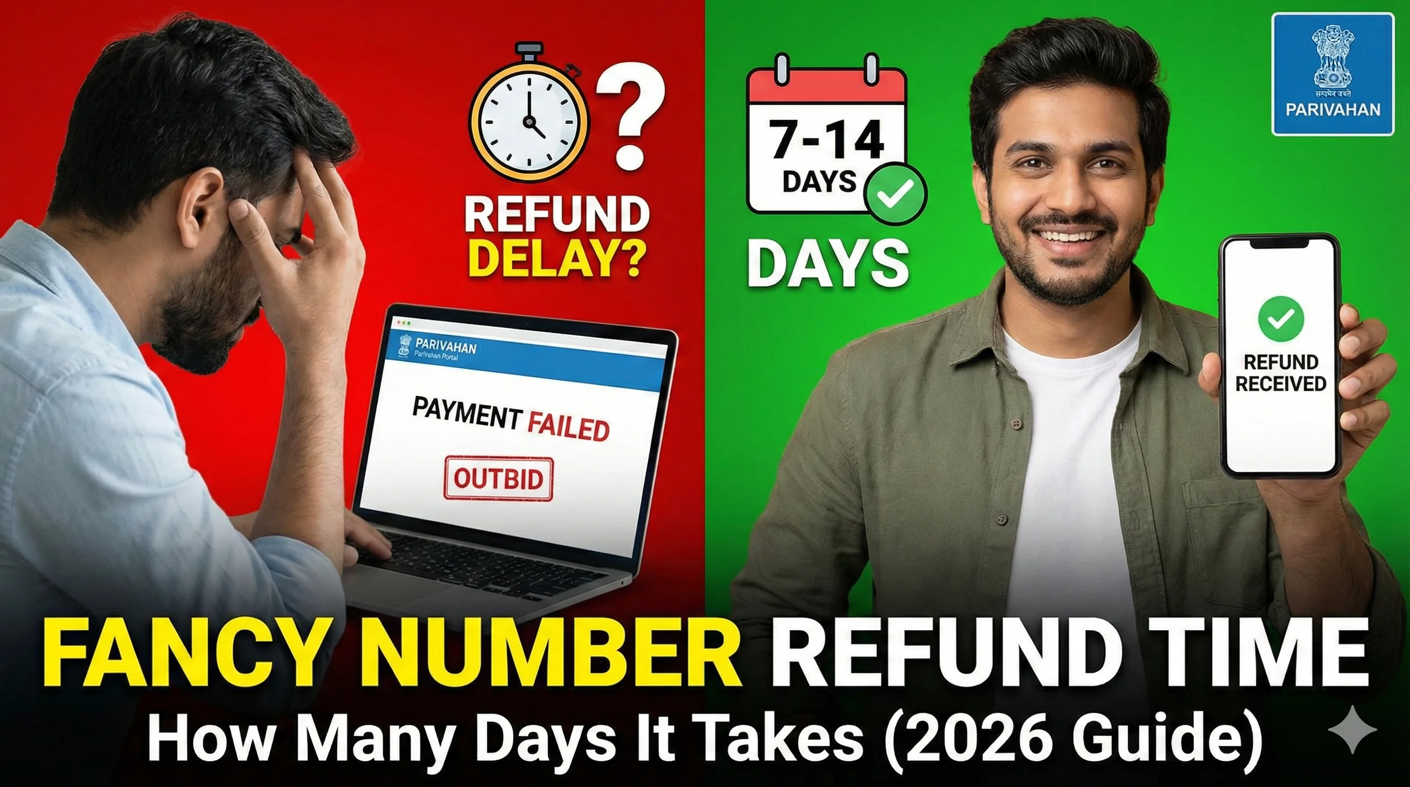 Fancy number refund time